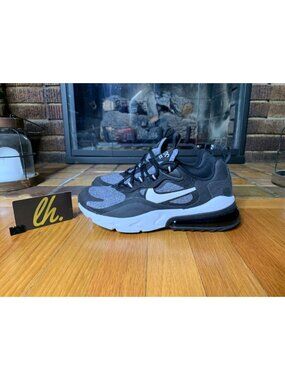 Size 4.5y Nike Air Max 270 React “Black Vast Grey Athletic Sneakers BQ0103-003